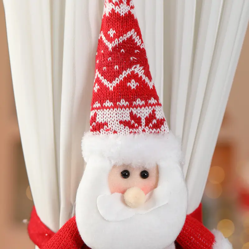 Cross-Country Christmas Snowman Curtain Decor — feature 6