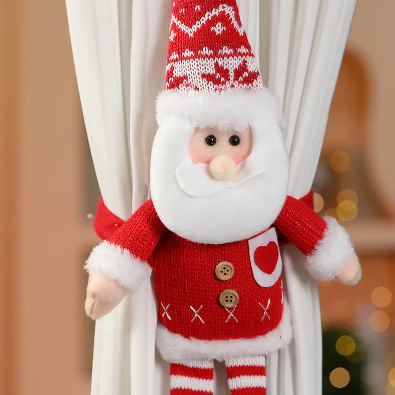 Cross-Country Christmas Snowman Curtain Decor — feature 7