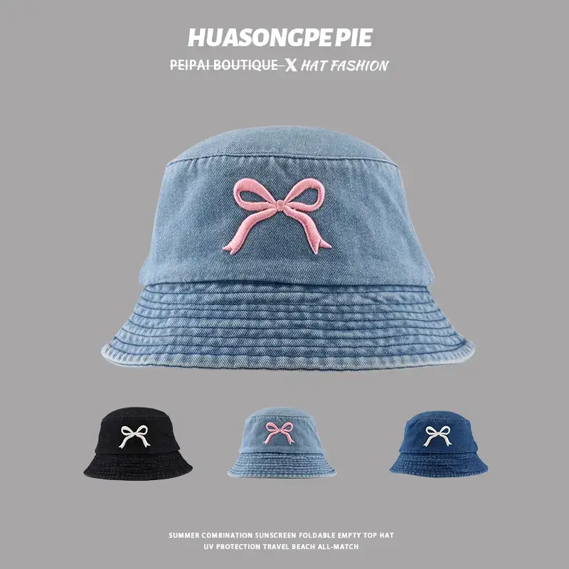 Japanese Style Anti-UV Sun Hat for Women Blue - Image 36