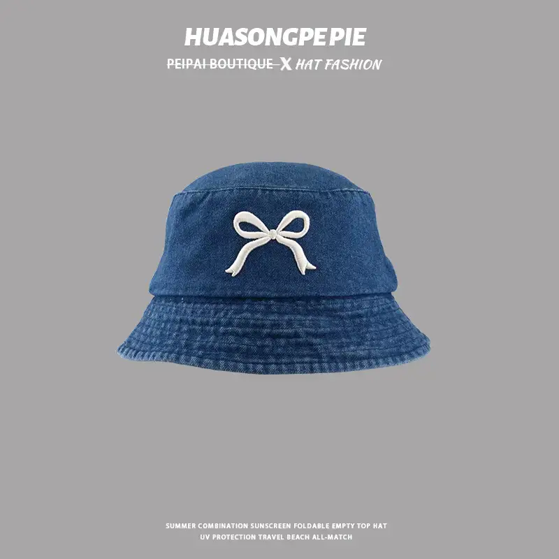 Japanese Style Anti-UV Sun Hat for Women Blue - Image 24
