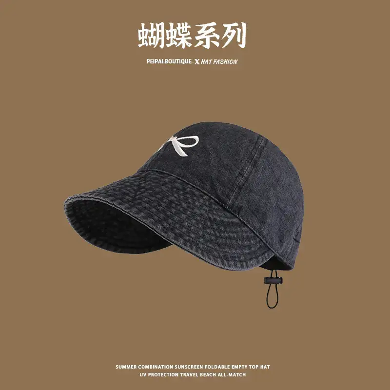 Japanese Style Anti-UV Sun Hat for Women Blue - Image 25
