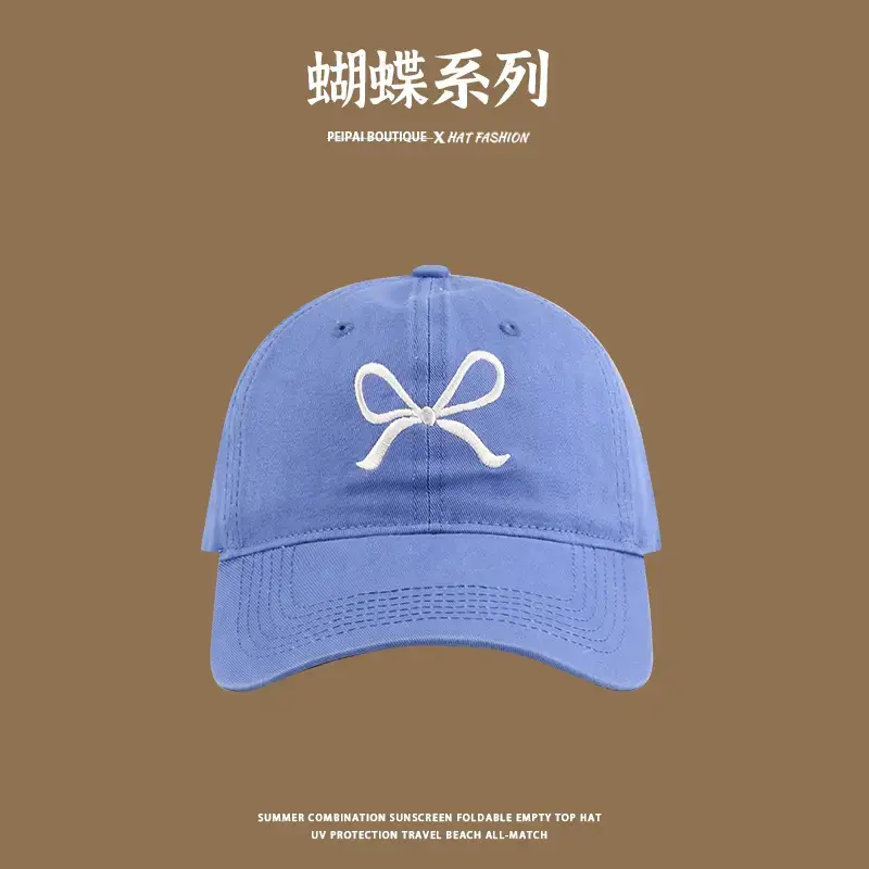 Japanese Style Anti-UV Sun Hat for Women Blue - Image 8