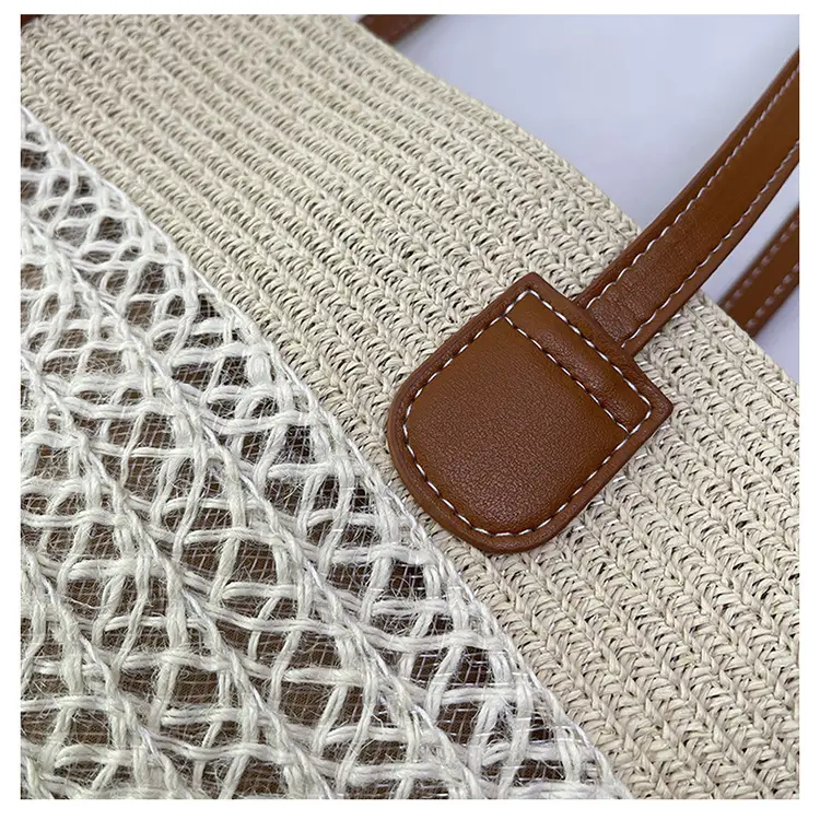 Women Straw Woven Shoulder Bag Summer Travel Beach — feature 27