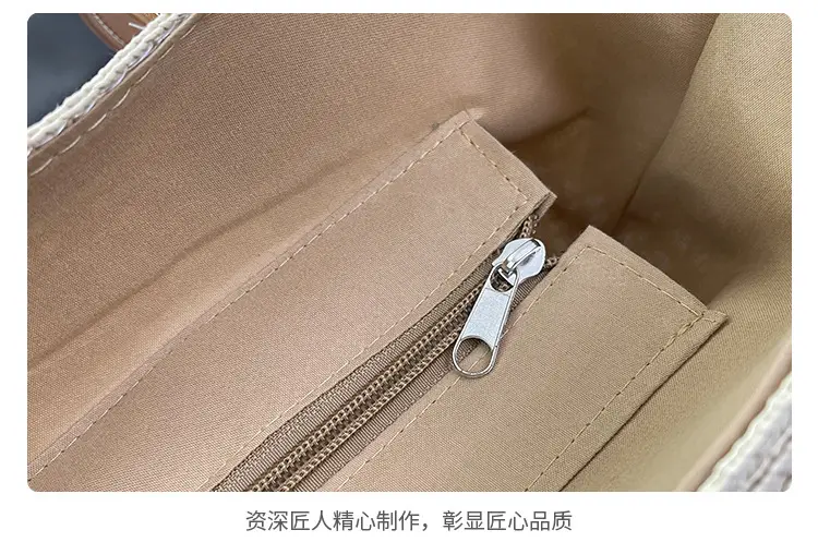 Women Straw Woven Shoulder Bag Summer Travel Beach — feature 7