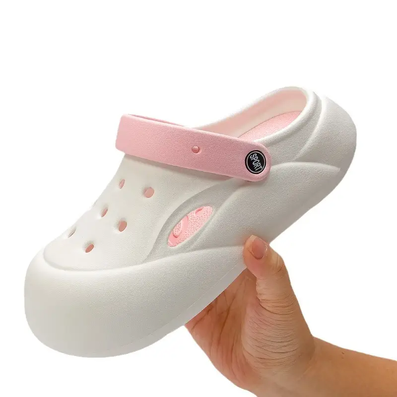 2024 new fashion hole shoes women step excrement feeling thick bottom outdoor wear EVA sandals and slippers men wholesale cross-border exclusive 1 - Image 8