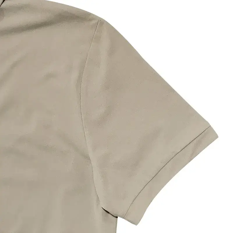 Men's Summer Polo Shirt Beige Short Sleeve T — feature 10