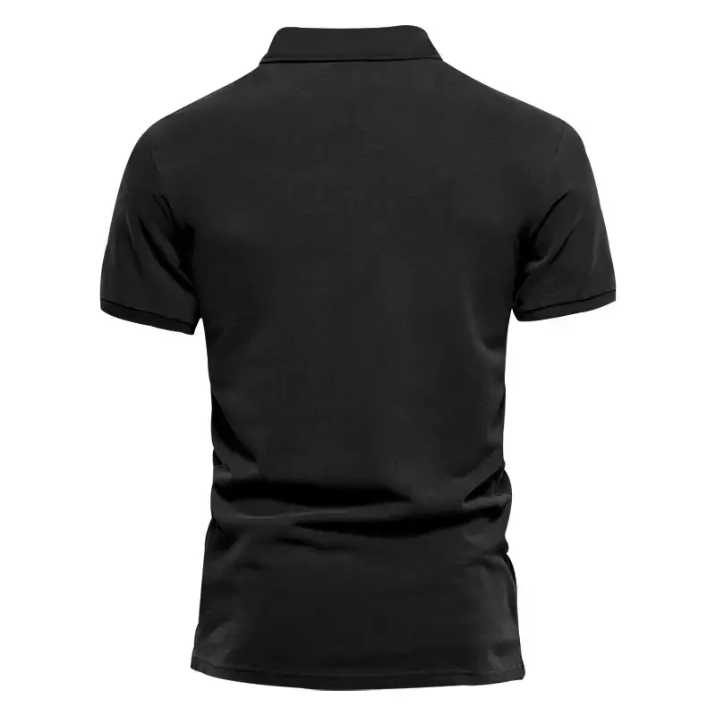 Men's Summer Polo Shirt Beige Short Sleeve T — feature 14