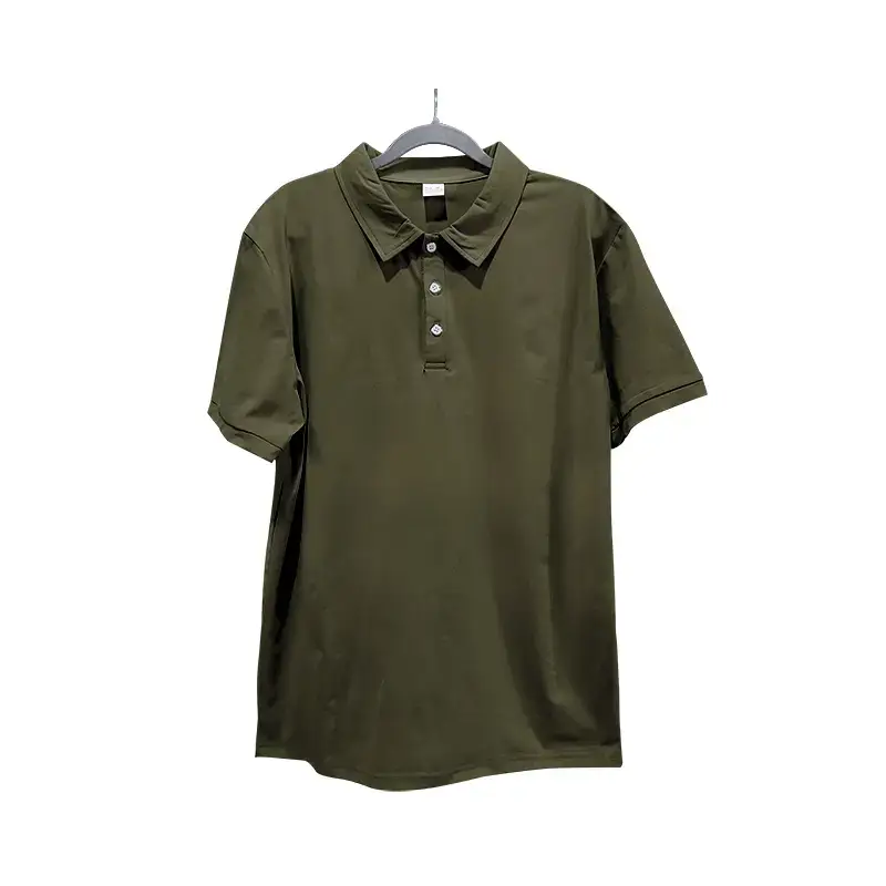 Men's Summer Polo Shirt Beige Short Sleeve T — feature 27