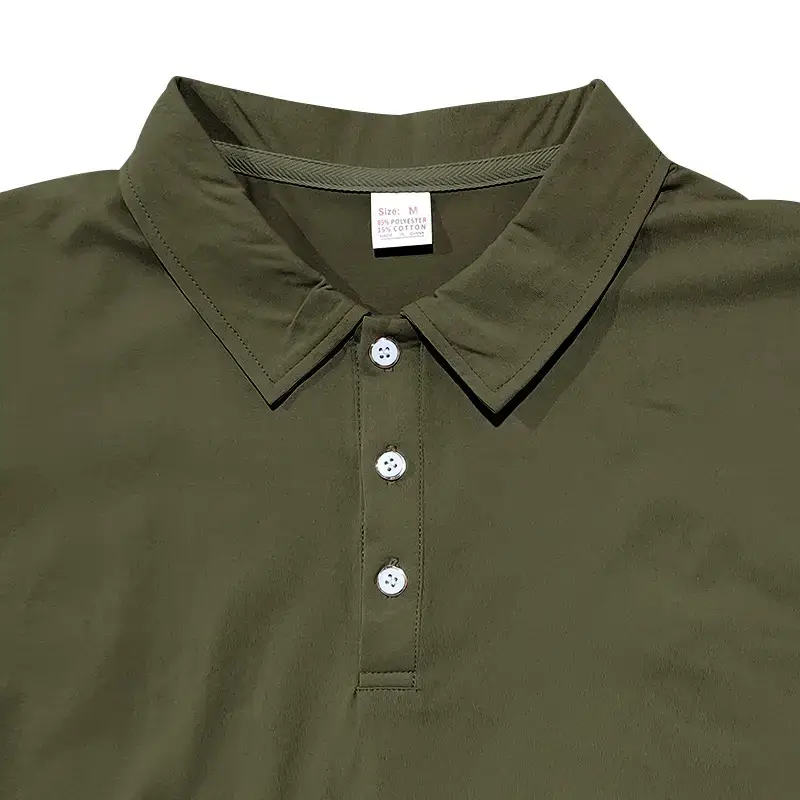 Men's Summer Polo Shirt Beige Short Sleeve T — feature 29