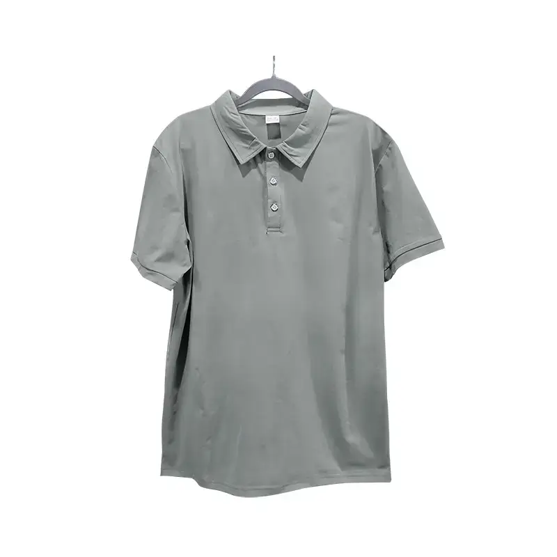 Men's Summer Polo Shirt Beige Short Sleeve T — feature 35