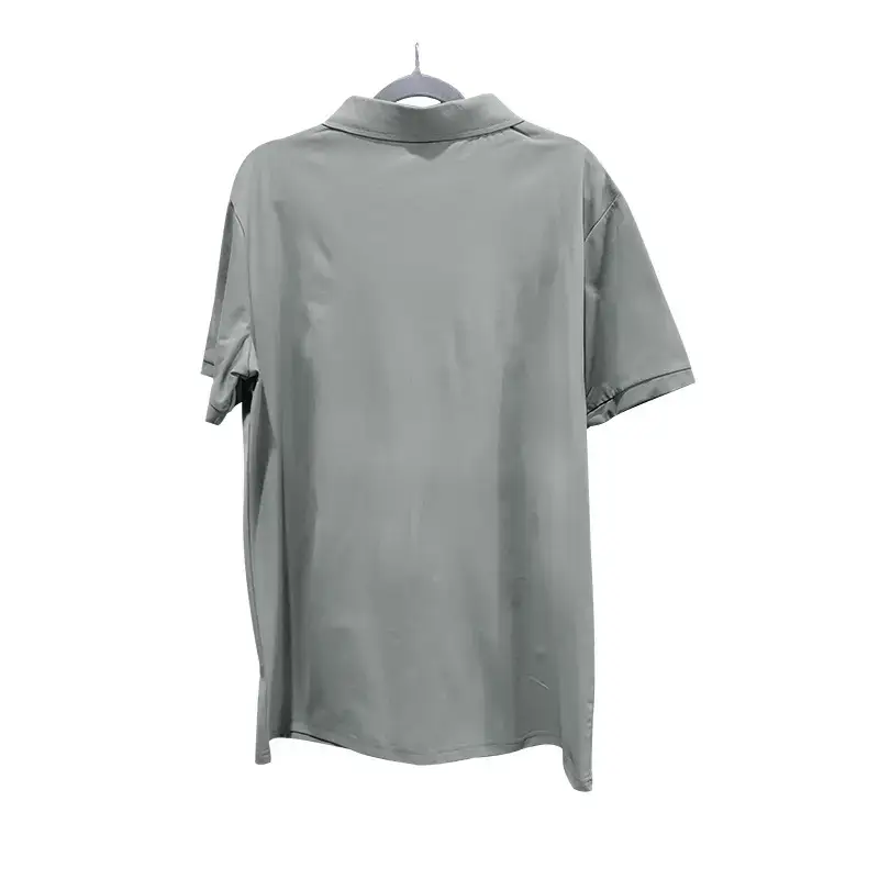 Men's Summer Polo Shirt Beige Short Sleeve T — feature 36
