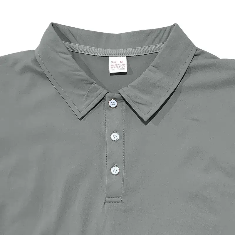 Men's Summer Polo Shirt Beige Short Sleeve T — feature 37