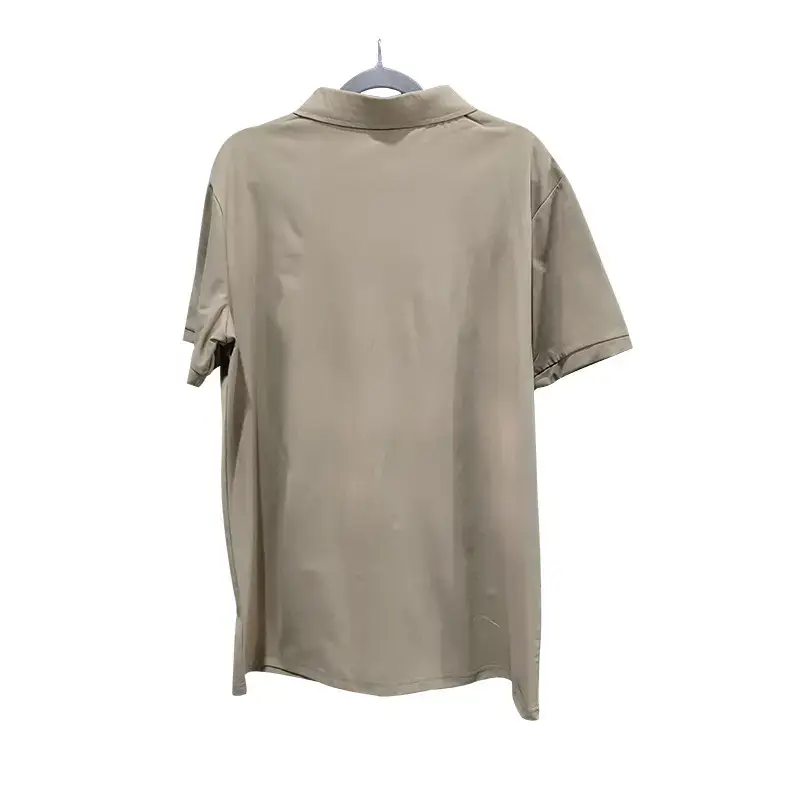 Men's Summer Polo Shirt Beige Short Sleeve T — feature 8