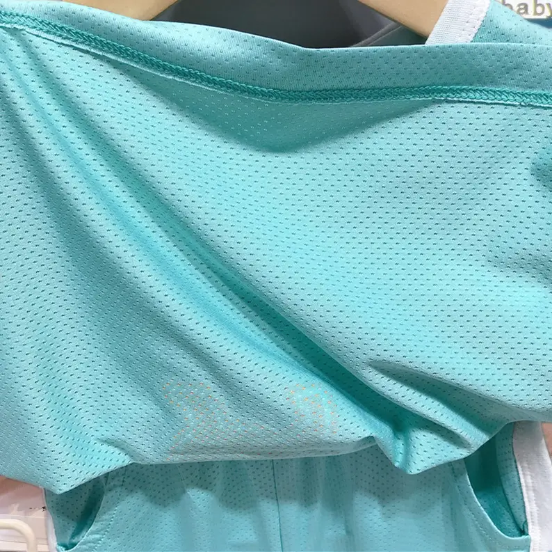 New Boys Sleeveless Vest & Shorts Set Turquoise with Dog Print — feature 20