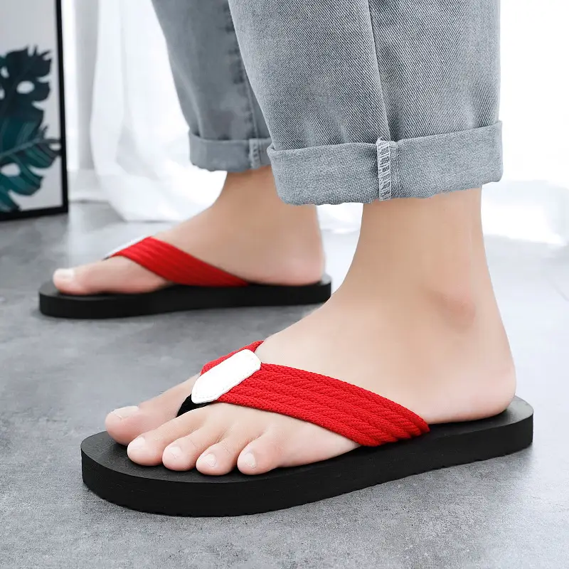 Men's Slippers Summer 2025 New Linen Flip-Flops Casual Breathable Soft-Soled Trendy Sandals Beach Shoes - Image 7
