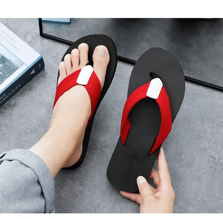 Men's Slippers Summer 2025 New Linen Flip-Flops Casual Breathable Soft-Soled Trendy Sandals Beach Shoes — feature 13