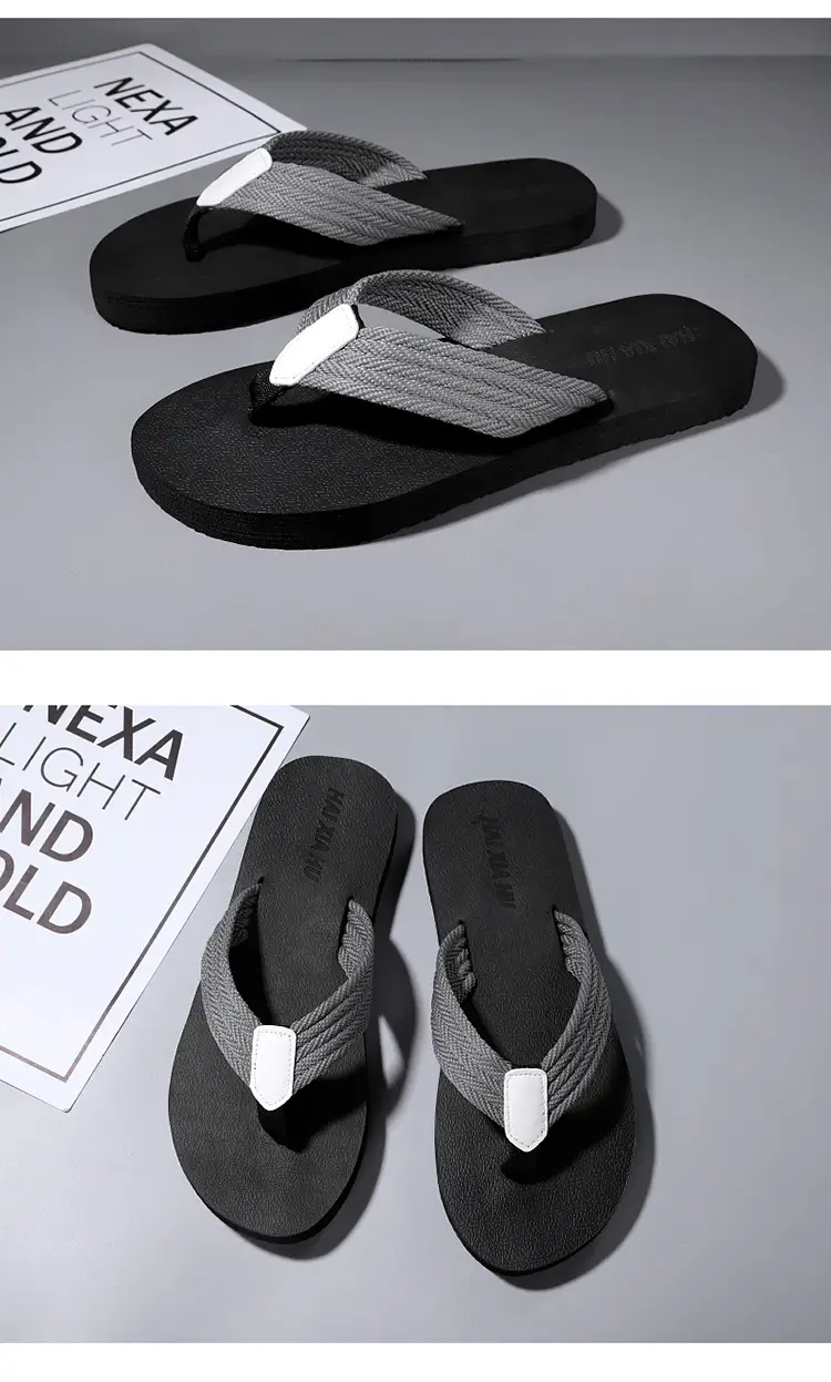 Men's Slippers Summer 2025 New Linen Flip-Flops Casual Breathable Soft-Soled Trendy Sandals Beach Shoes — feature 19