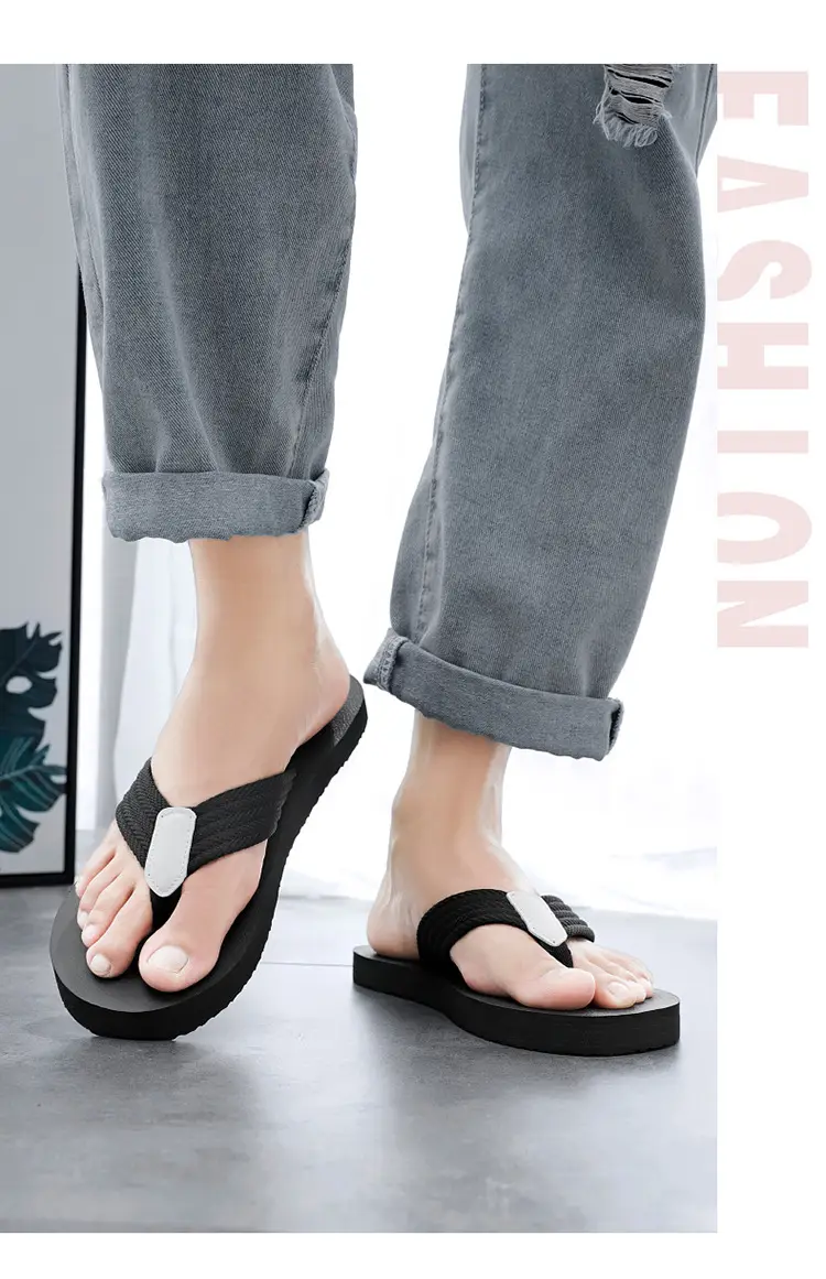 Men's Slippers Summer 2025 New Linen Flip-Flops Casual Breathable Soft-Soled Trendy Sandals Beach Shoes — feature 9