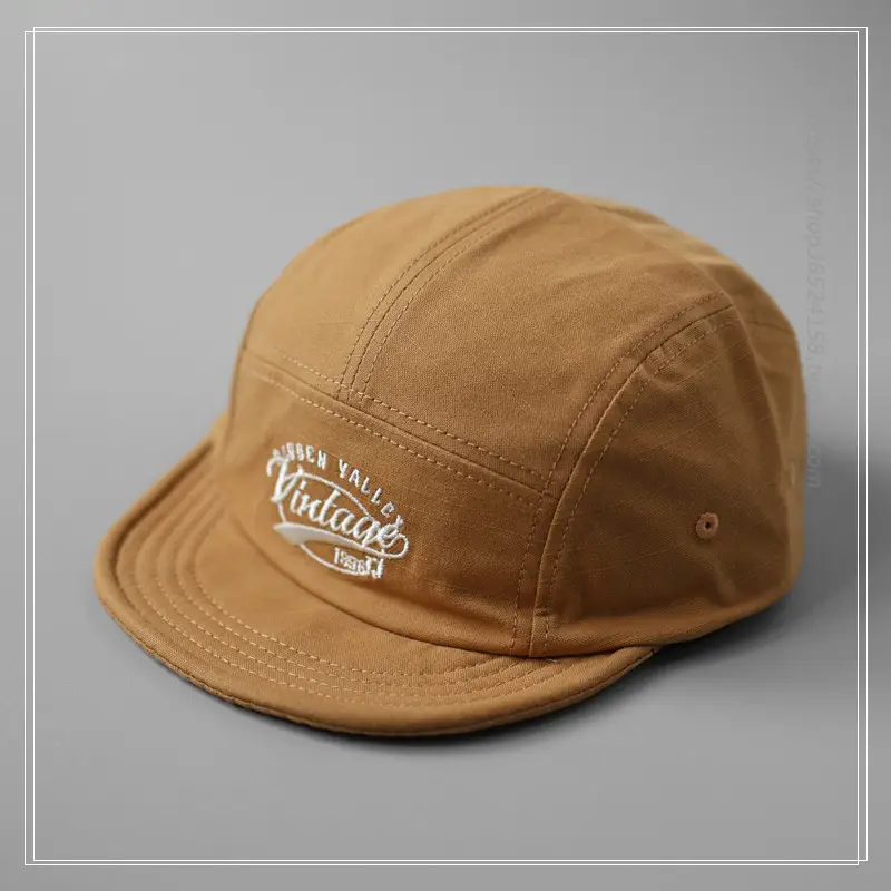 Women's Olive Green Reverse Brim Baseball Cap with "Vintage" Embroidery — feature 5