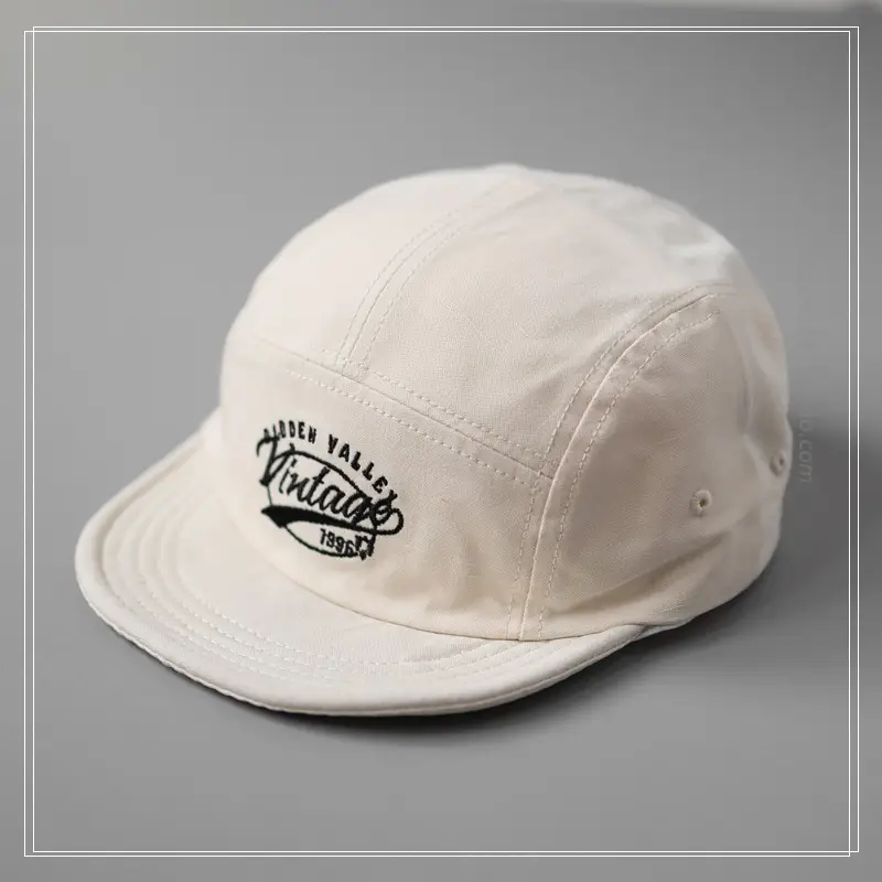 Women's Olive Green Reverse Brim Baseball Cap with "Vintage" Embroidery — feature 6
