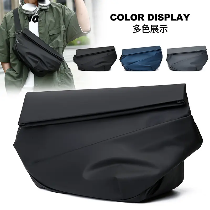 Men's Blue Motorcycle Messenger Bag 2024