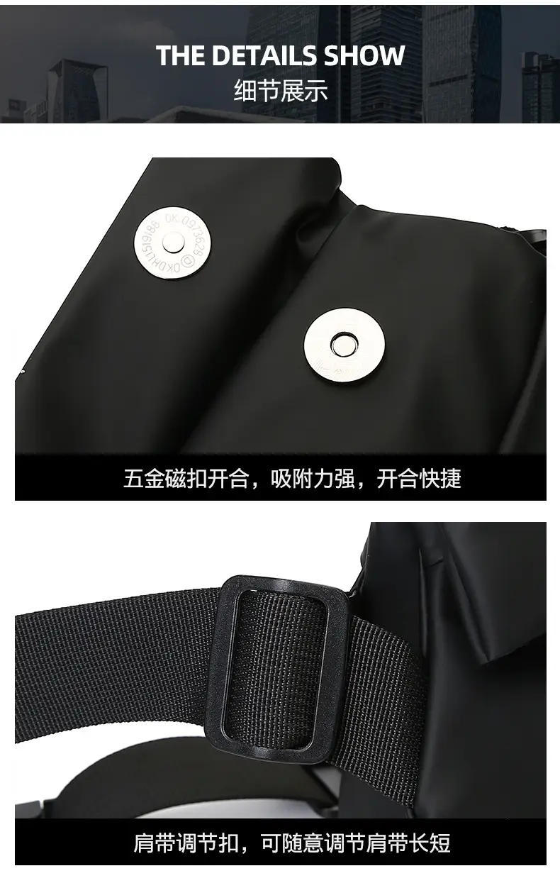 Men's Blue Motorcycle Messenger Bag 2024 — feature 29