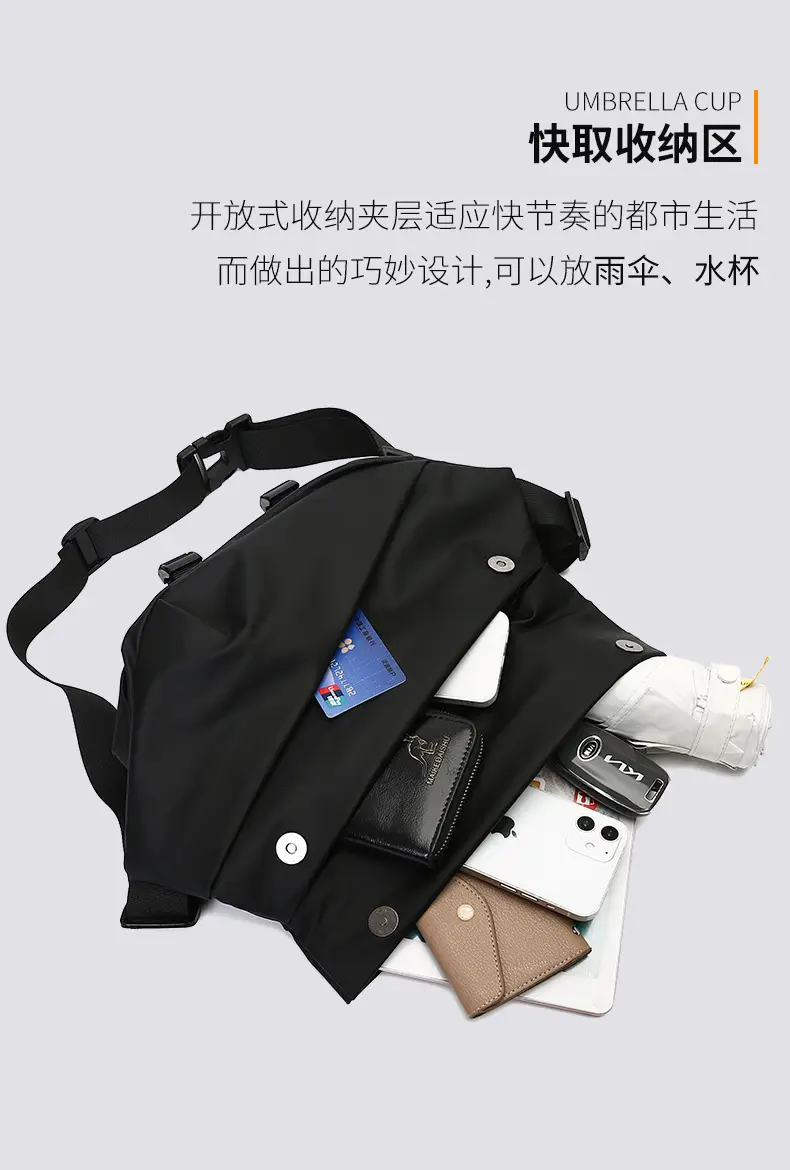 Men's Blue Motorcycle Messenger Bag 2024 — feature 5