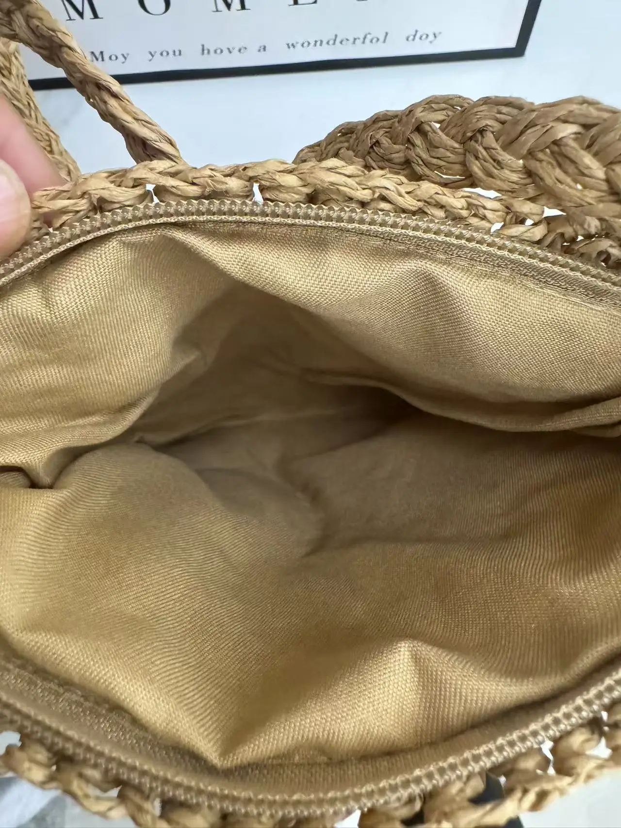 Summer Straw Crossbody Bag Wholesale Handwoven Tassel Mobile Bag — feature 7