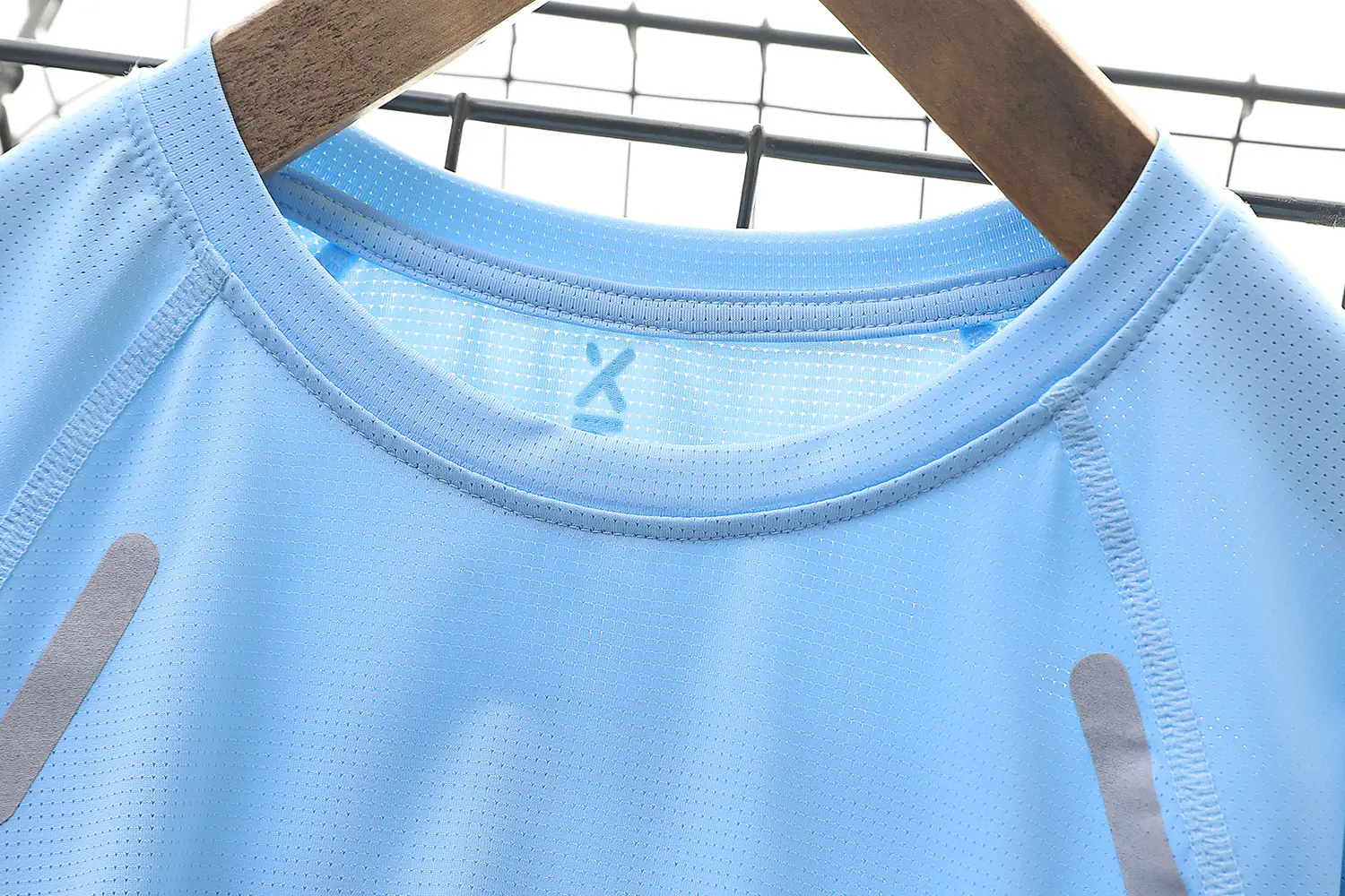 Children's Blue Nylon Sports T-Shirt Medium — feature 11