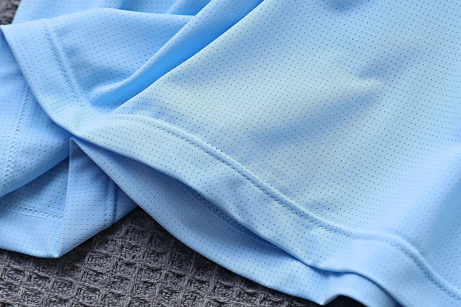 Children's Blue Nylon Sports T-Shirt Medium — feature 17