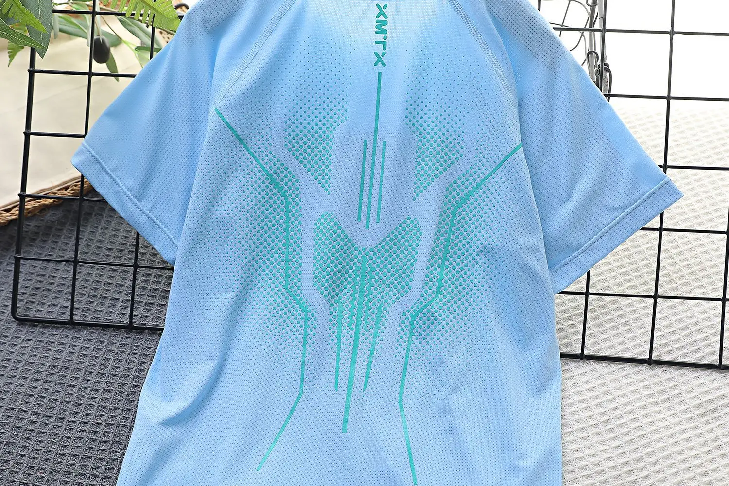 Children's Blue Nylon Sports T-Shirt Medium — feature 18