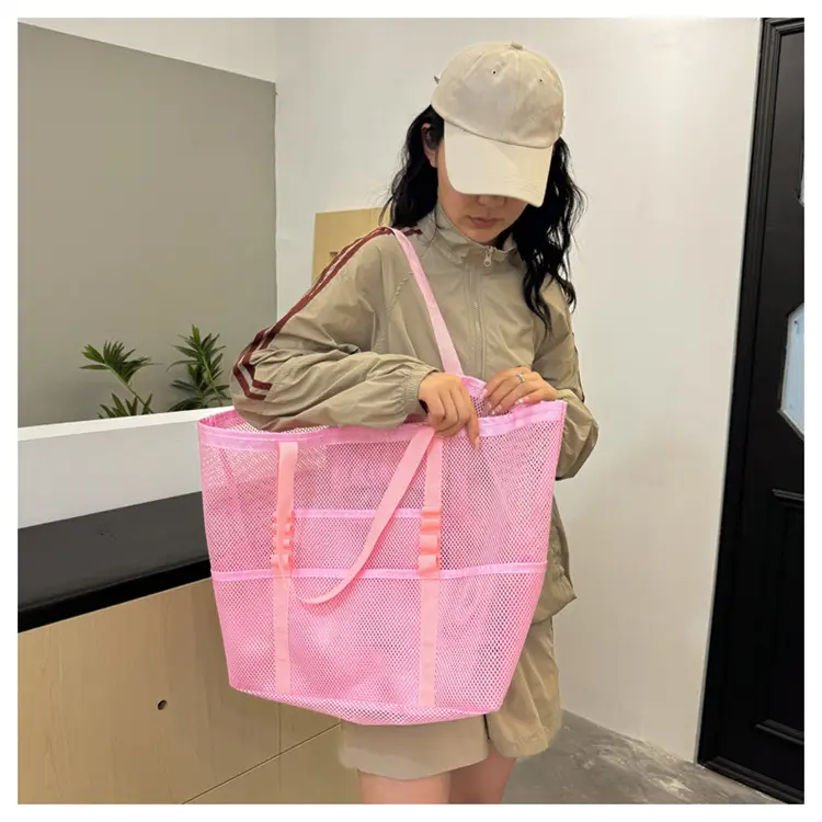 Lightweight Cross-Body Net Bag Large Capacity Travel Bag — feature 23