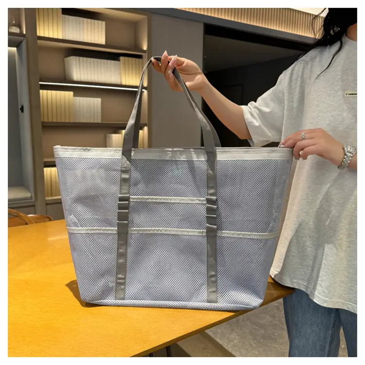 Lightweight Cross-Body Net Bag Large Capacity Travel Bag — feature 32