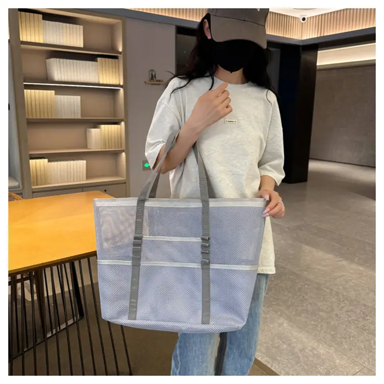 Lightweight Cross-Body Net Bag Large Capacity Travel Bag — feature 33