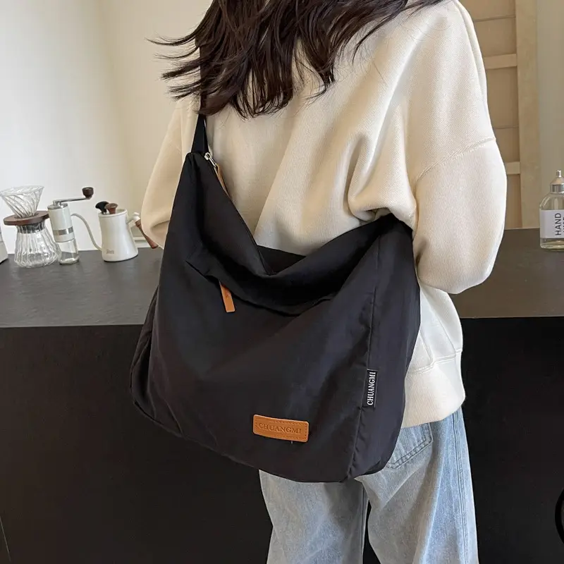 Japanese Washable Large Capacity Women's Shoulder Bag - Image 8