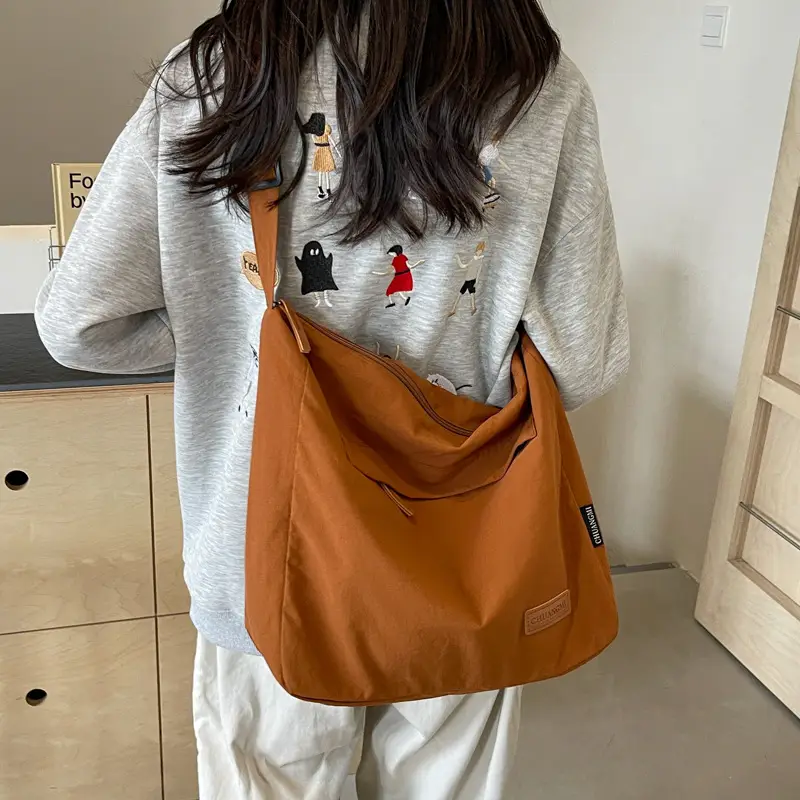 Japanese Washable Large Capacity Women's Shoulder Bag - Image 9