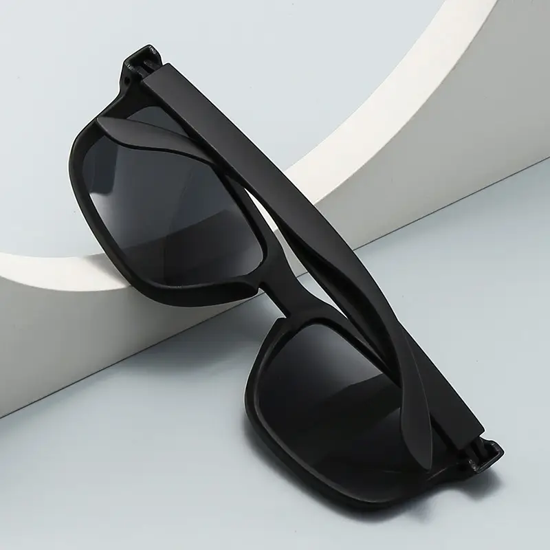 Men Polarized Sunglasses Black Blue Lens Outdoor Driving Cycling - Image 9