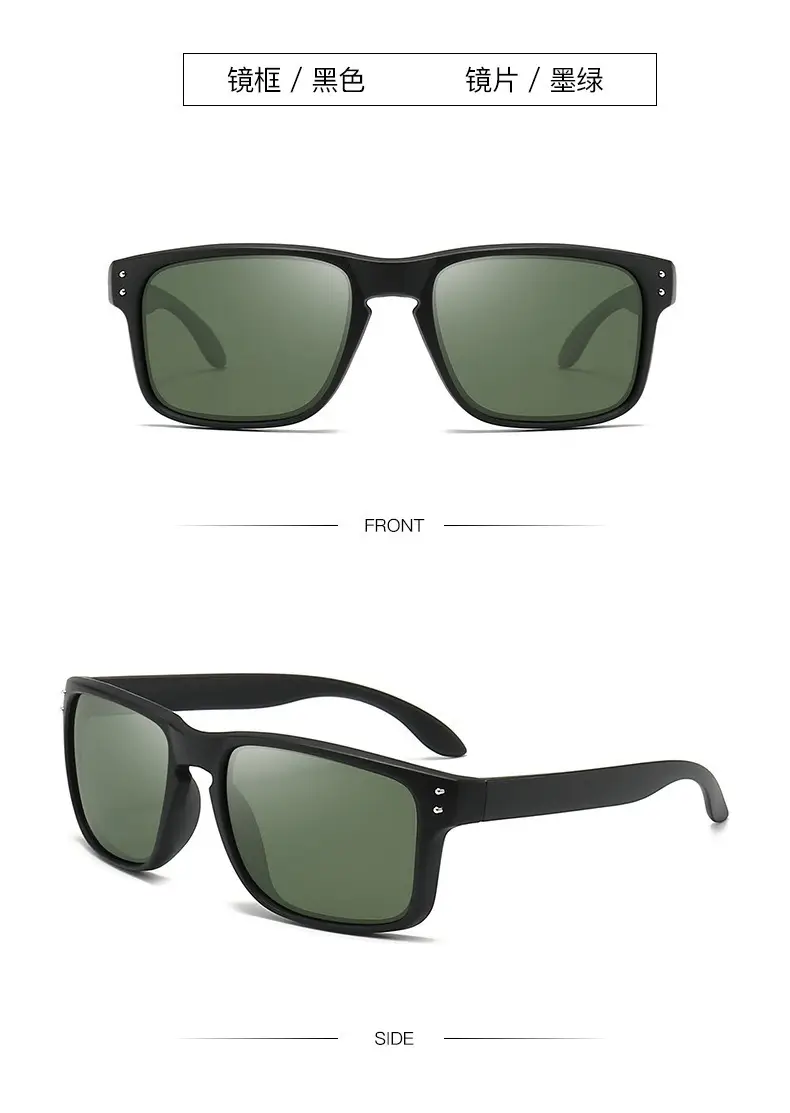 Men Polarized Sunglasses Black Blue Lens Outdoor Driving Cycling — feature 14