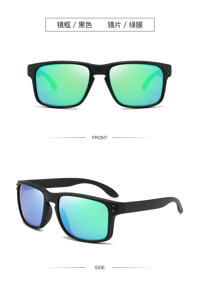 Men Polarized Sunglasses Black Blue Lens Outdoor Driving Cycling — feature 18