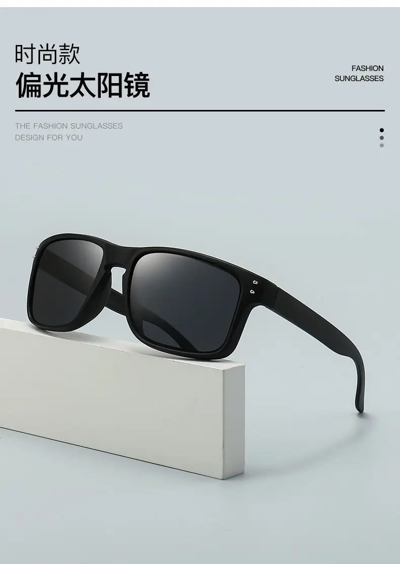 Men Polarized Sunglasses Black Blue Lens Outdoor Driving Cycling — feature 6