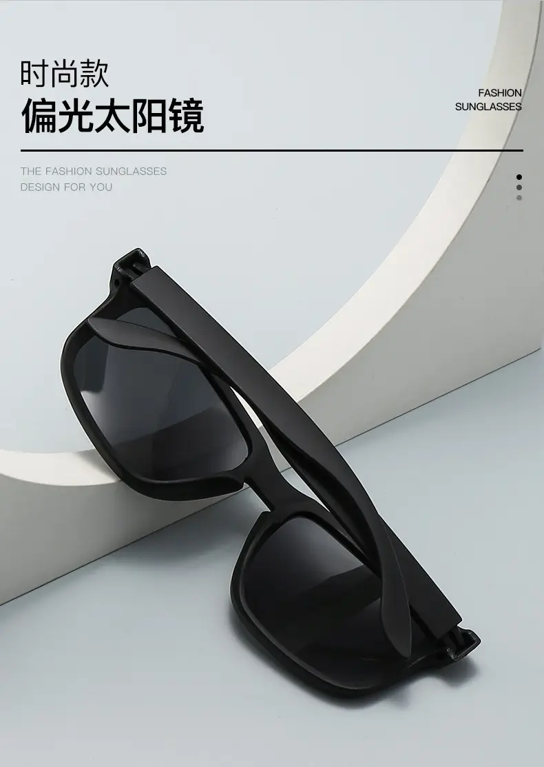 Men Polarized Sunglasses Black Blue Lens Outdoor Driving Cycling — feature 7