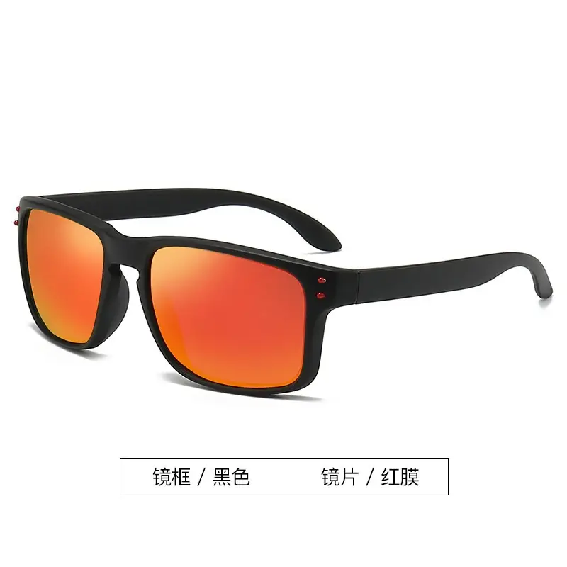 Men Polarized Sunglasses Black Blue Lens Outdoor Driving Cycling - Image 2