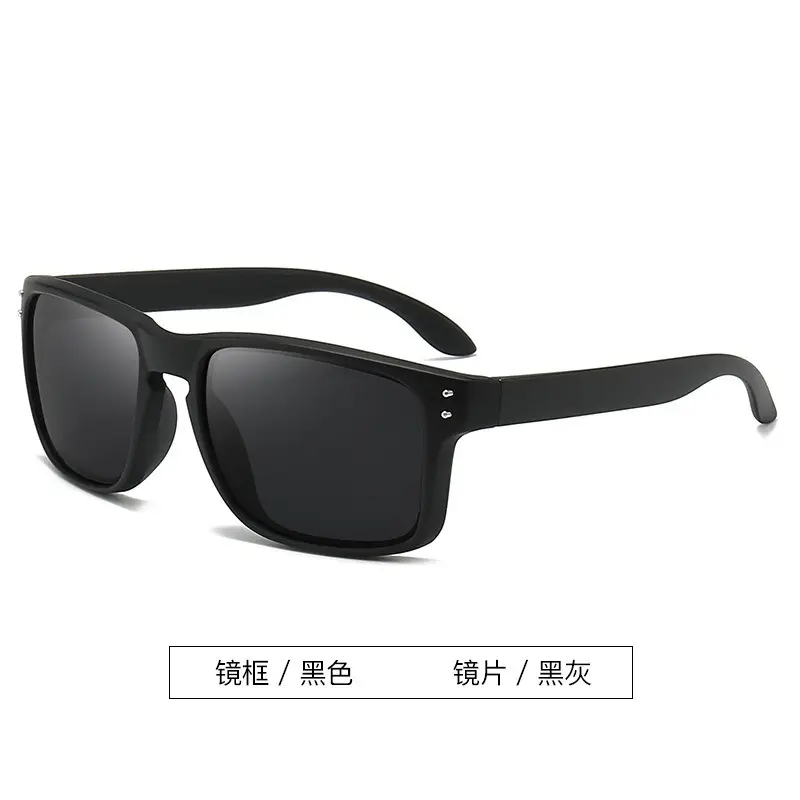 Men Polarized Sunglasses Black Blue Lens Outdoor Driving Cycling - Image 5