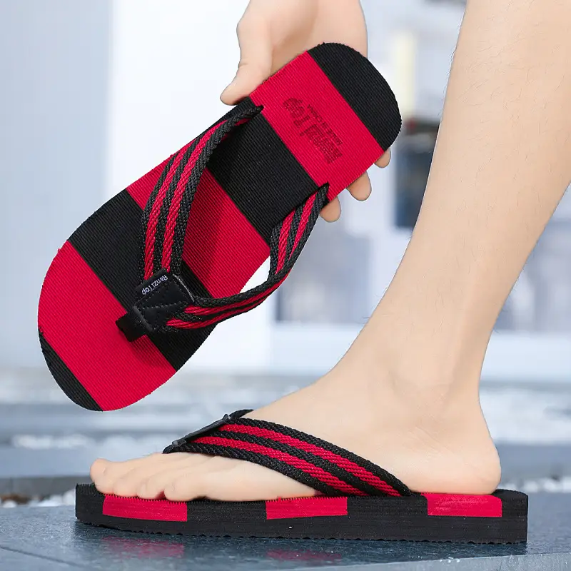 Men's Summer Trendy Flip-Flops Indoor and Outdoor Wear Casual Beach Sandals Wear-resistant Non-slip Clip Slippers Men's Distinctive Slippers - Image 7