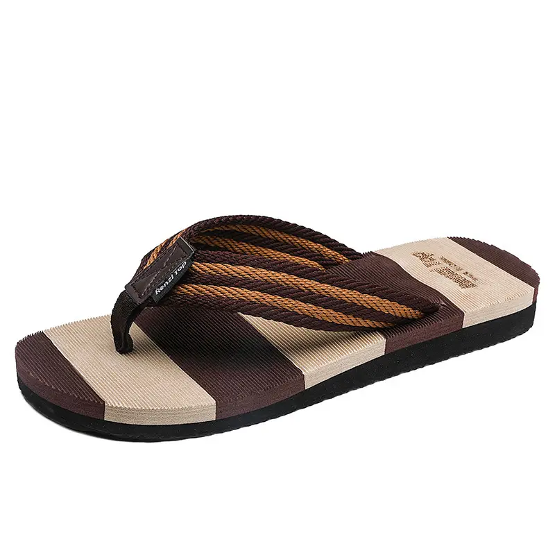 Men's Summer Trendy Flip-Flops Indoor and Outdoor Wear Casual Beach Sandals Wear-resistant Non-slip Clip Slippers Men's Distinctive Slippers - Image 3