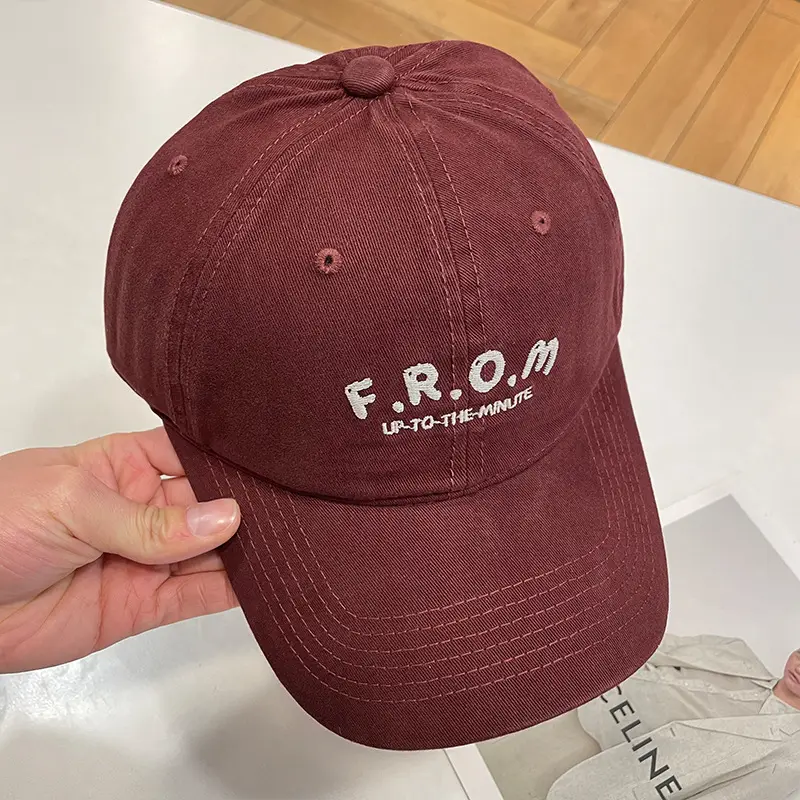 Women Baseball Cap with Letter Embroidery & Adjustable Strap - Image 6