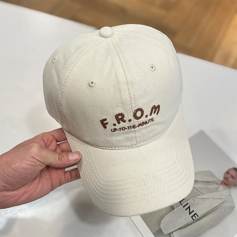 Women Baseball Cap with Letter Embroidery & Adjustable Strap - Image 7