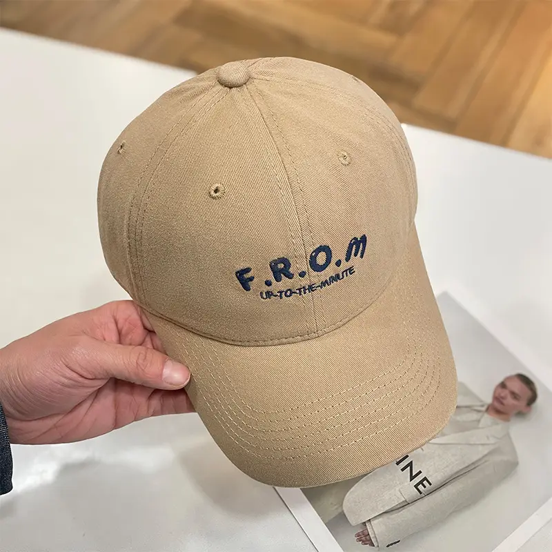 Women Baseball Cap with Letter Embroidery & Adjustable Strap — feature 7
