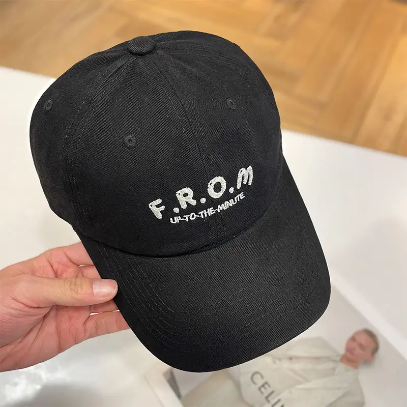 Women Baseball Cap with Letter Embroidery & Adjustable Strap — feature 9