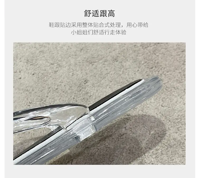 Upgraded Hollow with Clear Crystal Flip Flops Women's Summer Ins Korean Style Comfortable Outer Wear Flip Flops — feature 9
